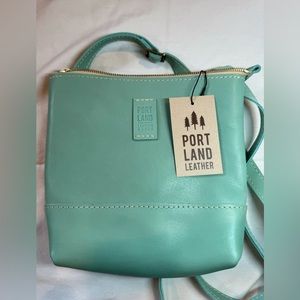 Portland Leather Goods 🦄 Festival Crossbody in Mint 🦄